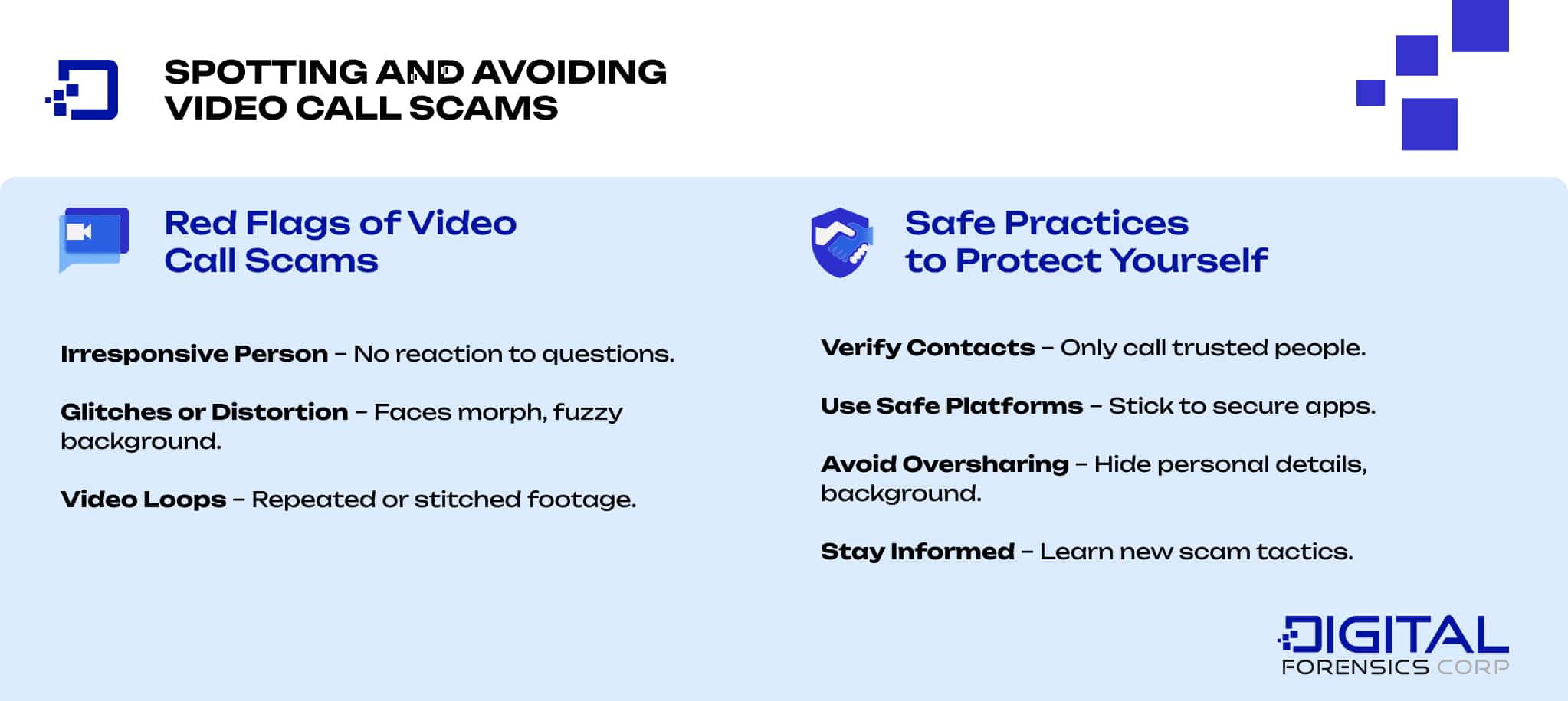 Spotting and Avoiding Video Call Scams