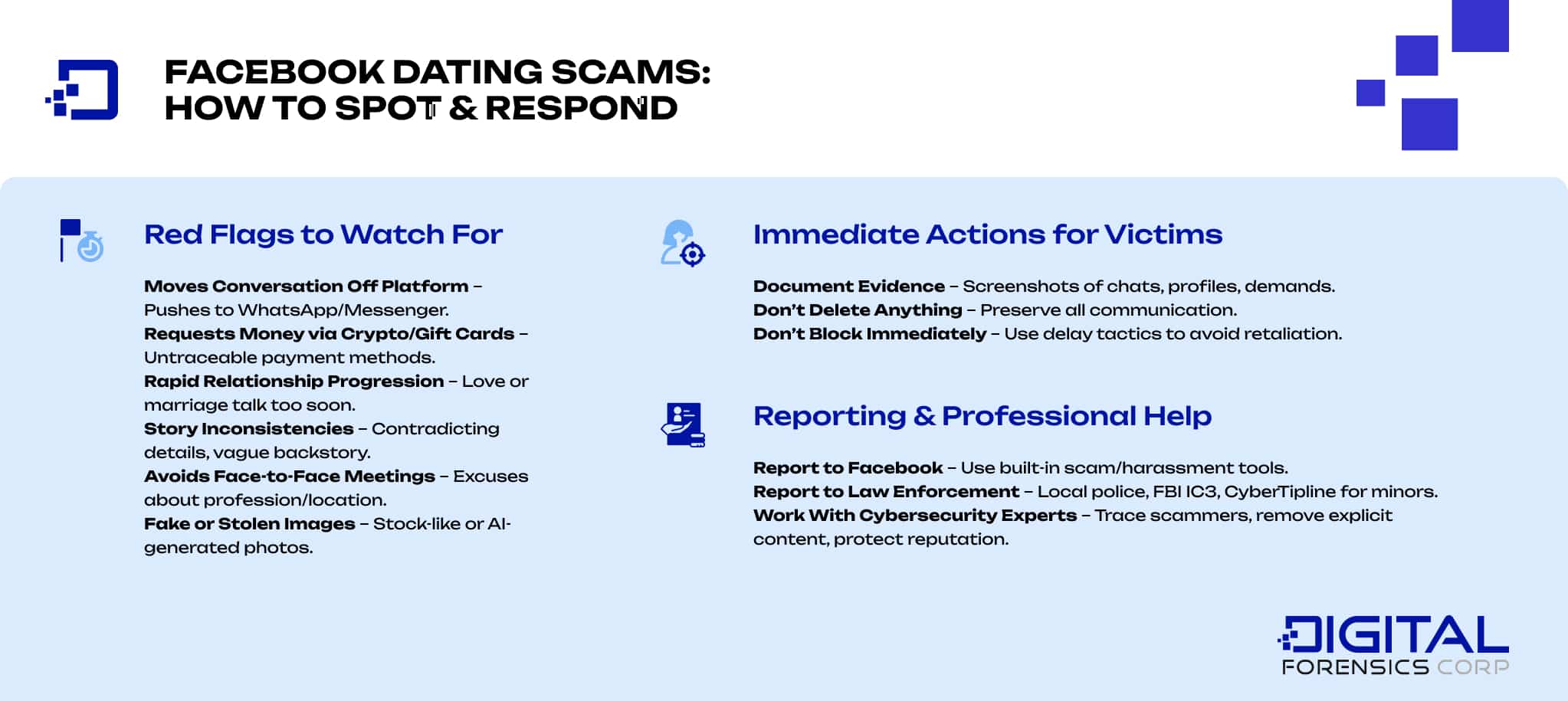 Facebook Dating Scams  - How to Spot & Respond