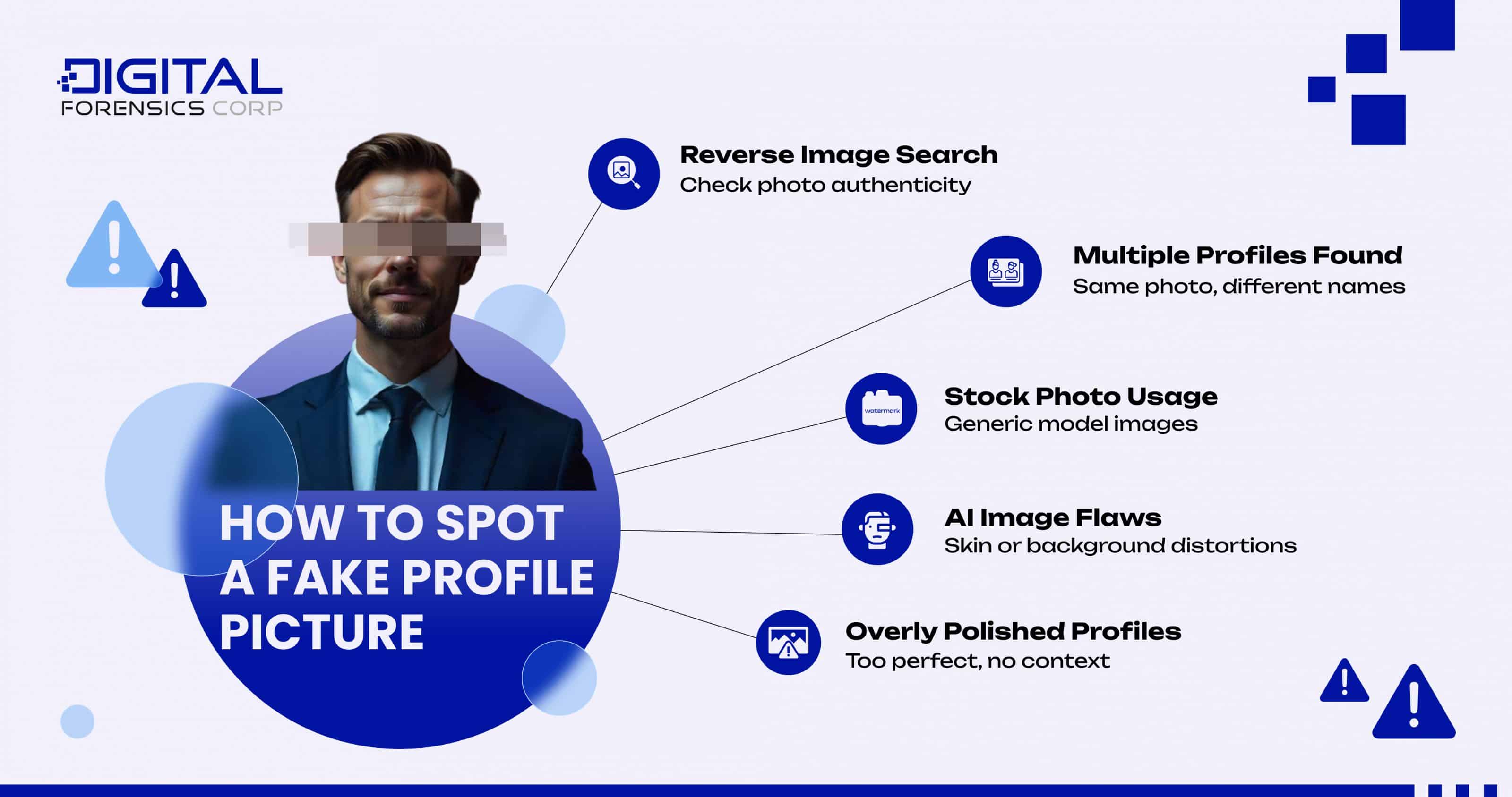 How to Spot a Fake Profile Picture - Infographics