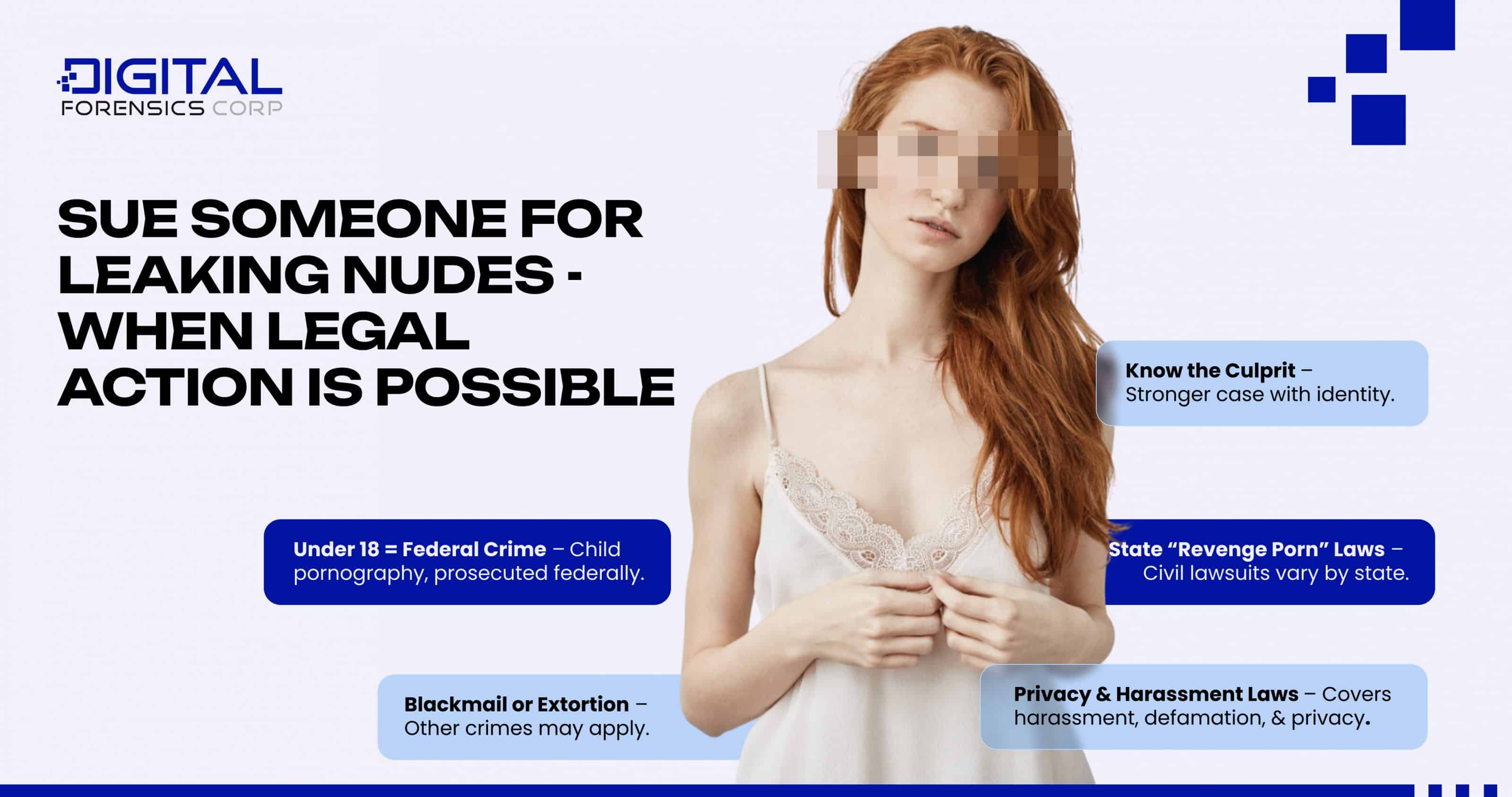 Sue Someone for Leaking Nudes: When Legal Action Is Possible - Infographics