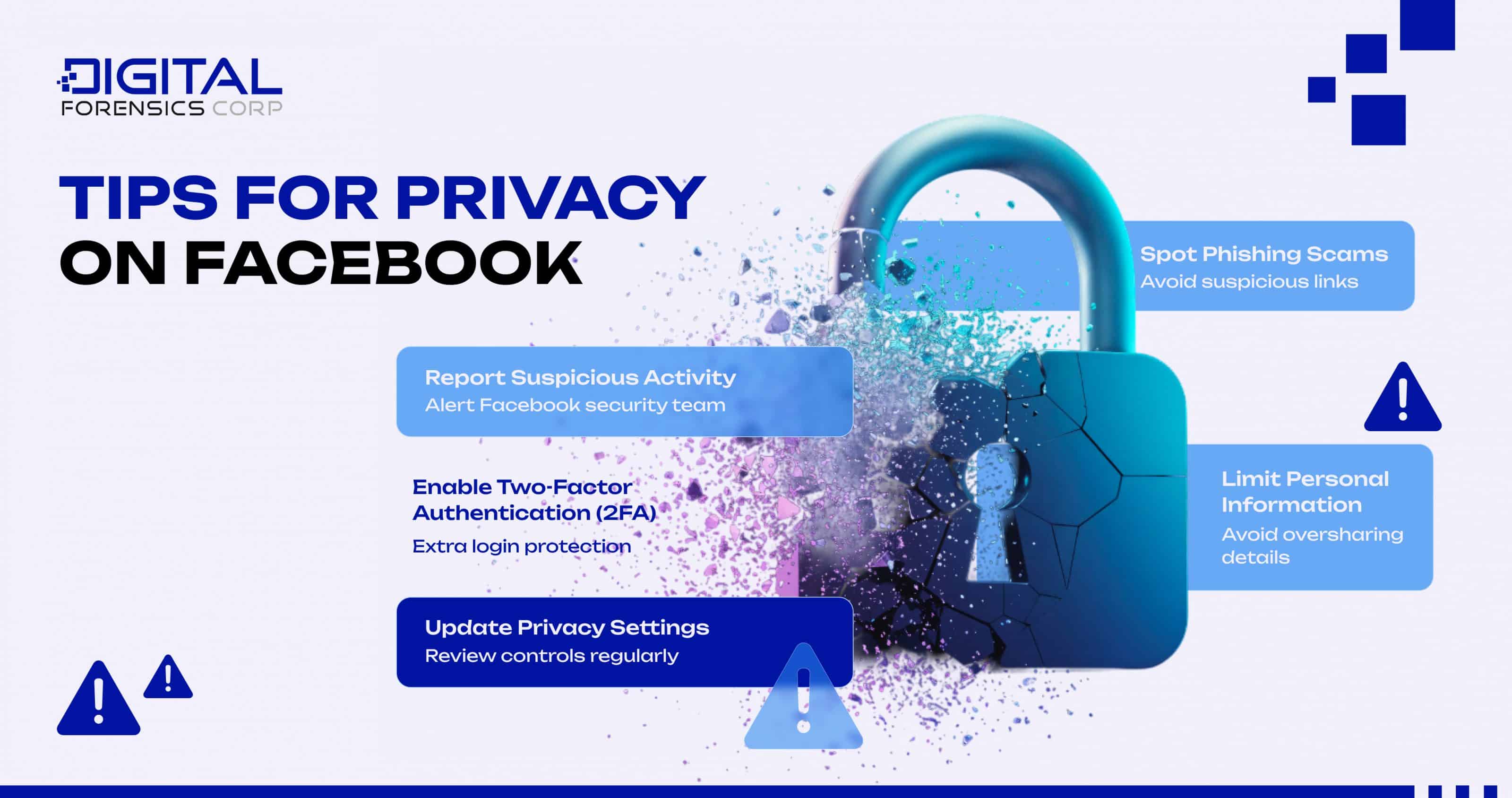 Tips for Privacy on Facebook - Infographics