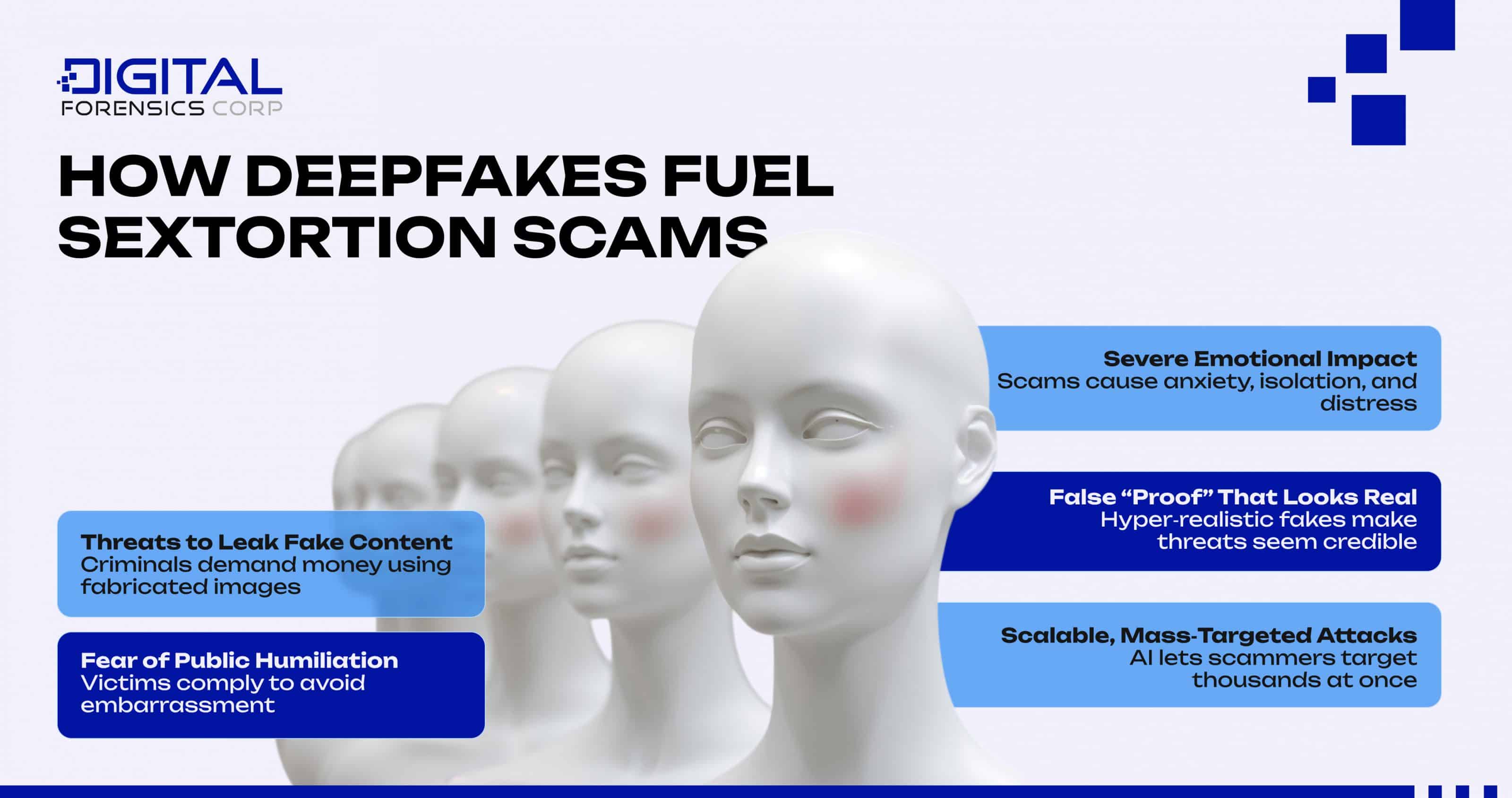 How Deepfakes Fuel Sextortion Scams - Infographics