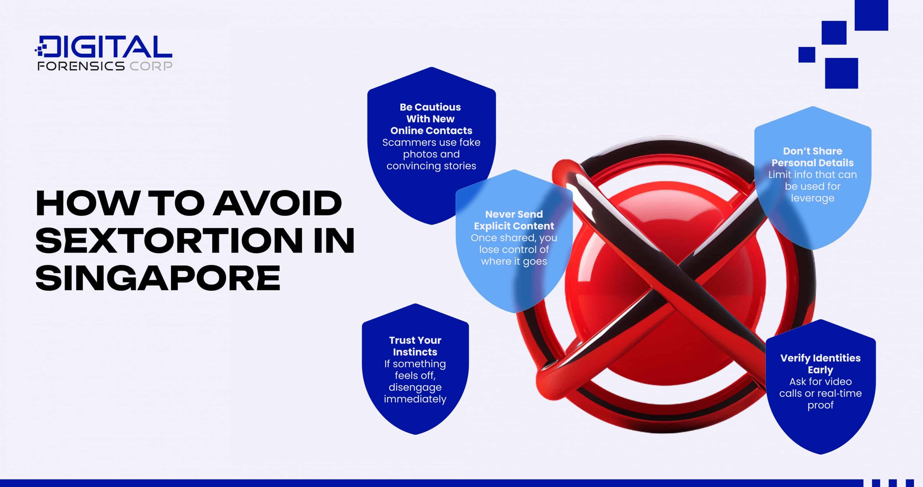 How to Avoid Sextortion in Singapore - Infographics