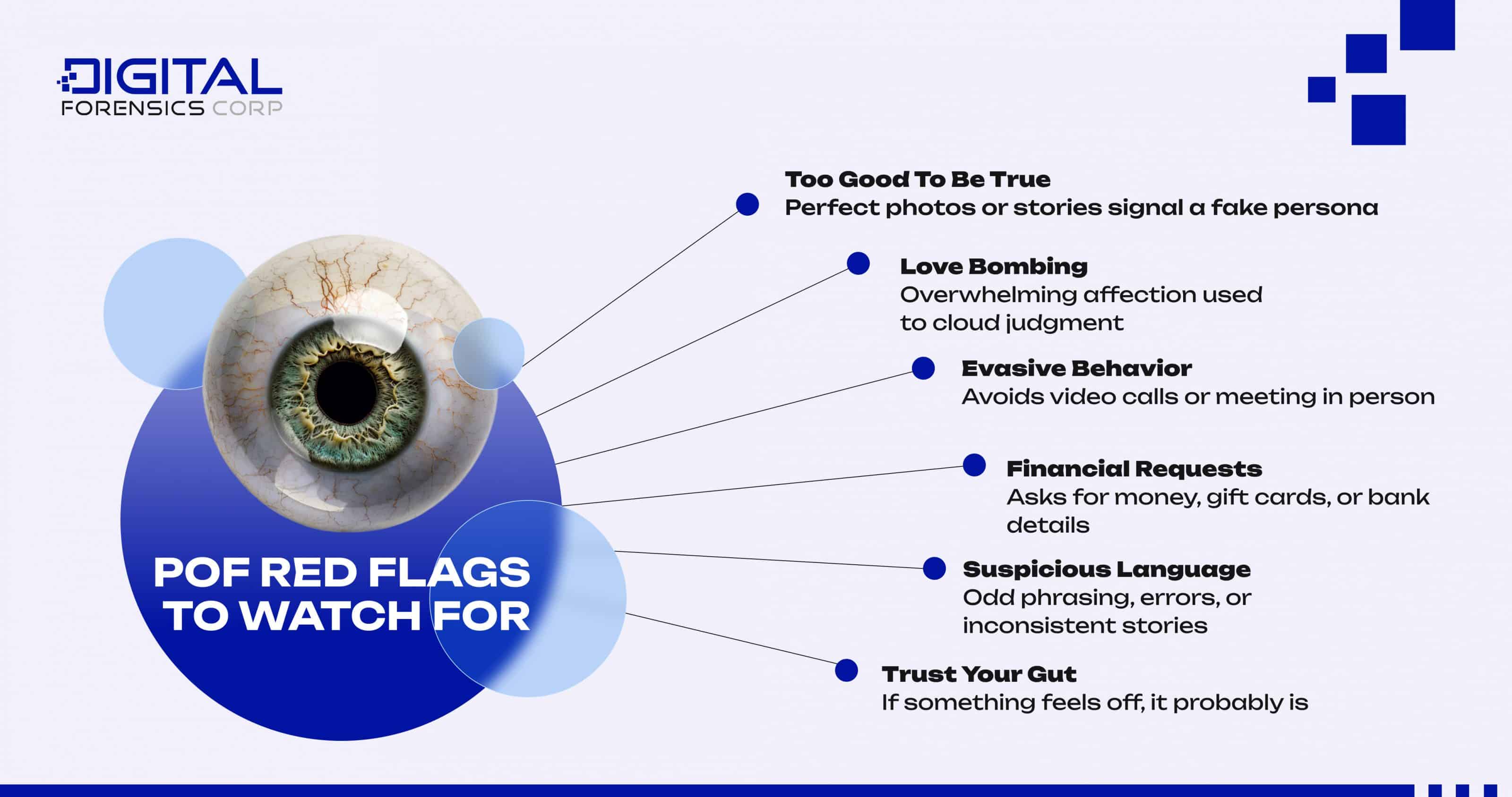 Plenty of Fish Scams: POF Red Flags to Watch For - Infographics