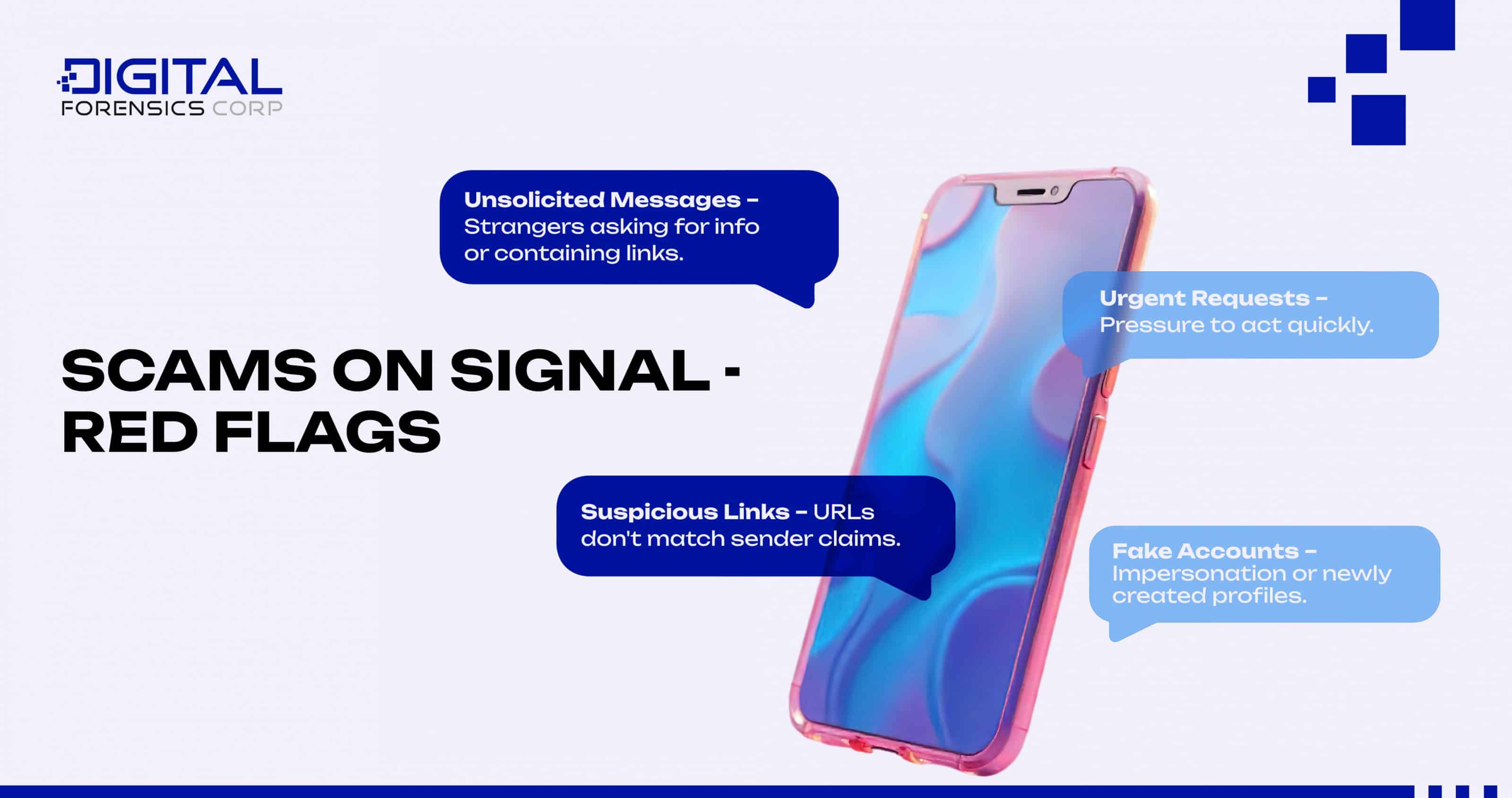 Scams on Signal: The Red Flags - Infographics