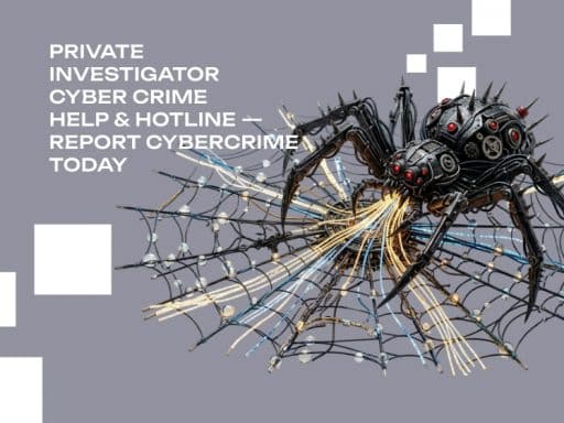 Private Investigator Cyber Crime Help & Hotline - Report Cybercrime Today