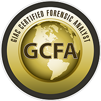 GCFA Foreniscs Analyst certificate