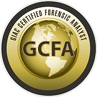 GCFA Foreniscs Analyst certificate